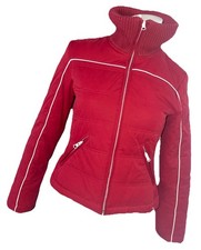 edc by Esprit Damen warme Übergangsjacke Herbst Winter Frühling Gr XS Dunkelrot