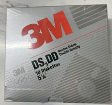 3M 5 1/4" Floppy Disk 10 Pack DS/DD NIB