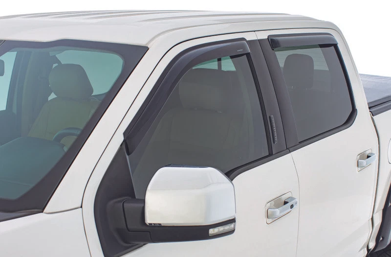 Deflector de viento lateral Stampede 6010-2 Tape-Onz 4 piezas - Se adapta a Chevy Silverado 1500 Foto 4 de 4