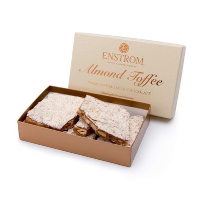 Milk Chocolate Almond Toffee 1lb box | Handcrafted | Gluten Free | Kosher Dai...