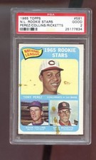 1965 Topps #581 Rookie Stars Tony Perez Collins Dave Ricketts PSA 2 Graded Card
