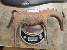 Vintage African Tribal Horse Sculpture, Hand Cast Bronze/Brass, Lost Wax Folk Ar