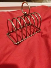 Vintage Toast Rack Slide Holder Server Metal Kitchy Retro 70s 60s