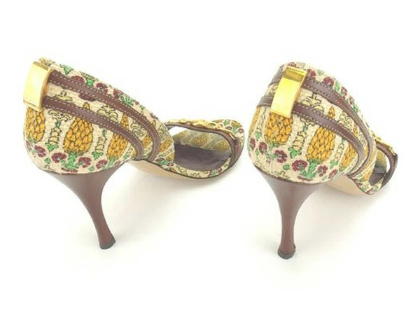 GUCCI Sandals Brand Sandals Sandals Shoes Shoes Beige x Brown x G♯7 Half C High thumbnail 4