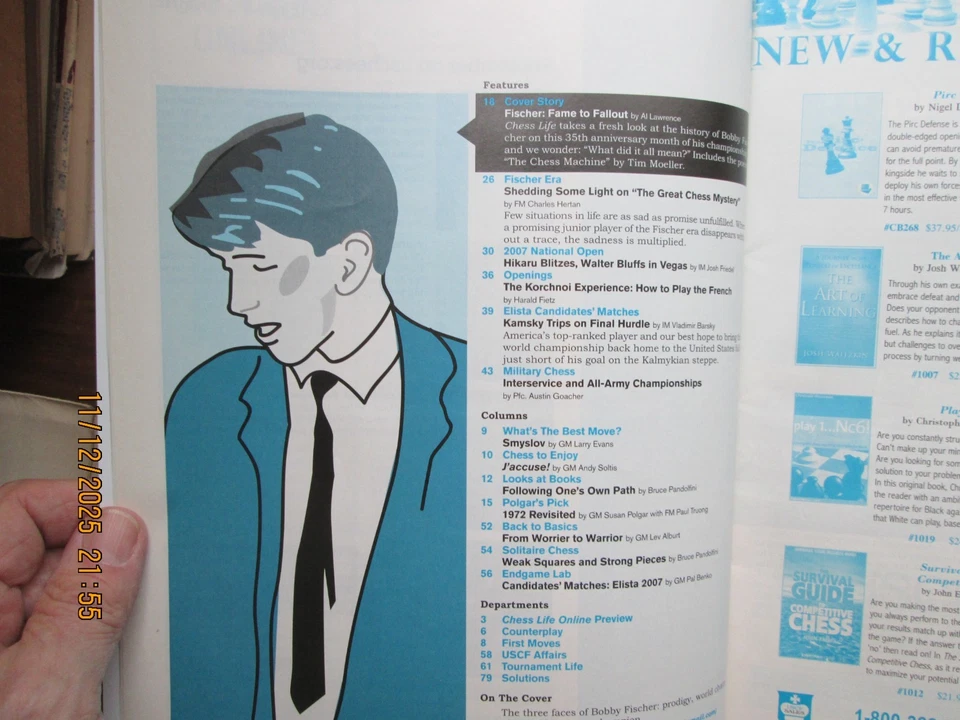 chess life magazine jan & sept 2007 lot of 2 - Image 3 of 4