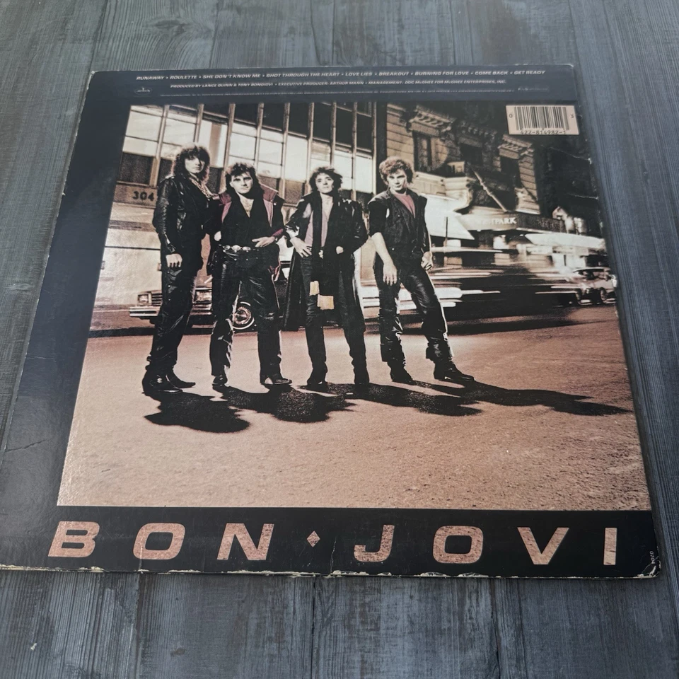 Виниловая пластинка BON JOVI 1984 Mercury Records с легкими повреждениями - Изображение 2 из 4