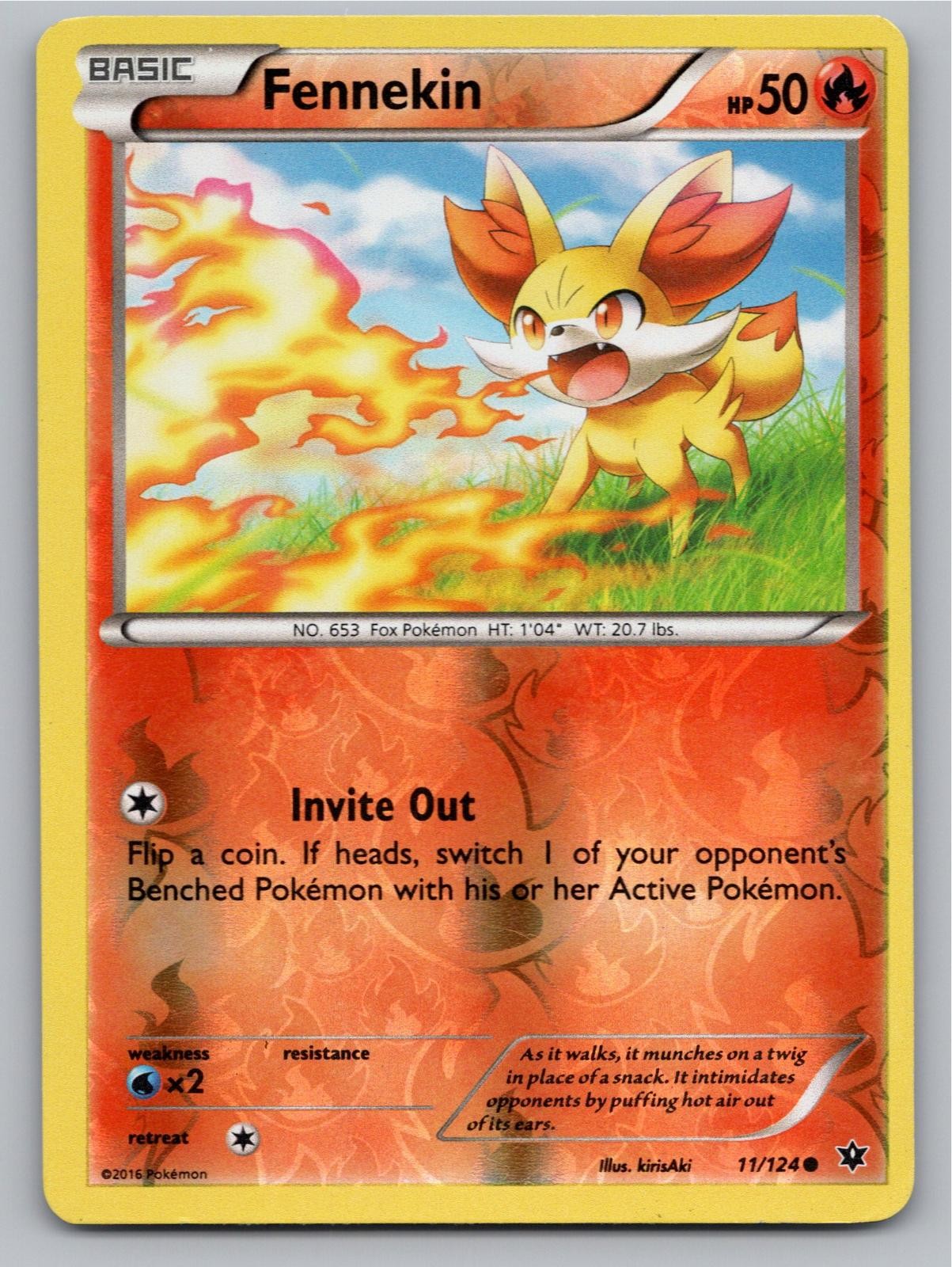 POKEMON BRAIXEN FATES COLLIDE 12/124 REVERSE HOLO UNCOMMON NM A43998 FREE S&H