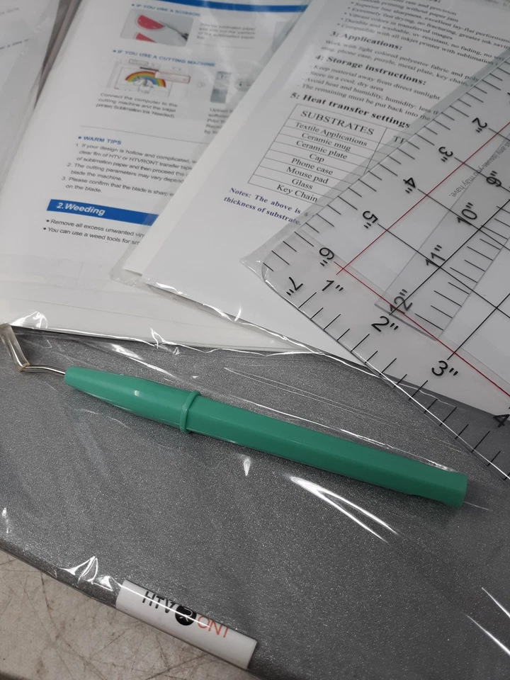 HTVRONT 自动热压材料和工具套件 - 包括乙烯基、纸张、垫子、工具 — 第 3/4 张图片