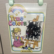 Show Your True Colors Arts Crafts Metal Hanging Sign Multicolor Kids Show Your True Colors Arts Crafts Metal Hanging Sign Multicolor Kids
