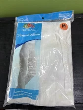 VTG 2008 Fruit of the Loom Ladies M Thermal Bottom White 1 Pair