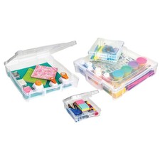 ArtBin 6913AB-2 Portable Art Craft Organizer with Handle 4-Piece Craft St...