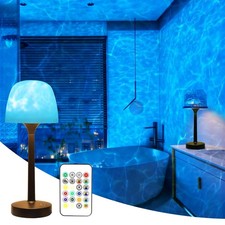 Waterproof Shower Lamp Cordless, Rechargeable Shower Light with 16 Color Ocea...