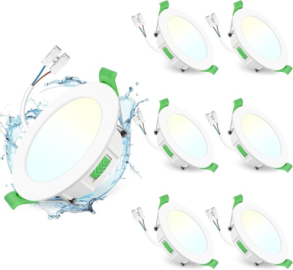 Einbaustrahler LED Dimmbar 230V 65-75Mm Lochmaß 6Er Set Spots 6 StüCk-image