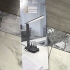 LED Desk Lamp Touch Control Power Hub 3 Outlets 4 USB Dimmer Black — photo 4
