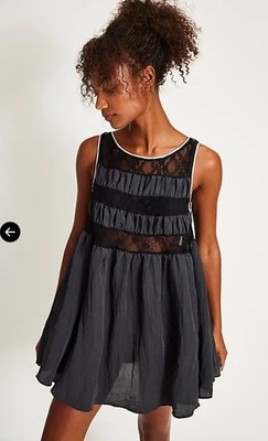 Current Obsession Slip Dress Black Free People Intimately