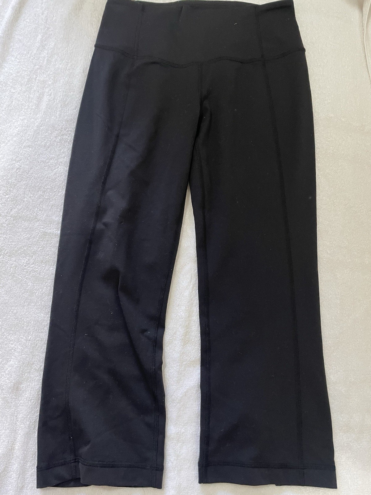 Lululemon Athletica Womens Cropped Capri Leggings Black Size 4