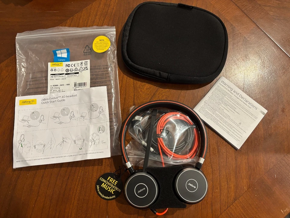 NEW Jabra Evolve 40 Wired Stereo Headset USB-A 3.5mm - HSC017 ENC010 - Image 4 of 4