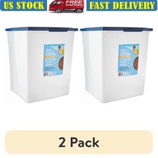 Plastic Dog Food Storage Container Locking Lid Moisture Bug Resistant Easy Clean