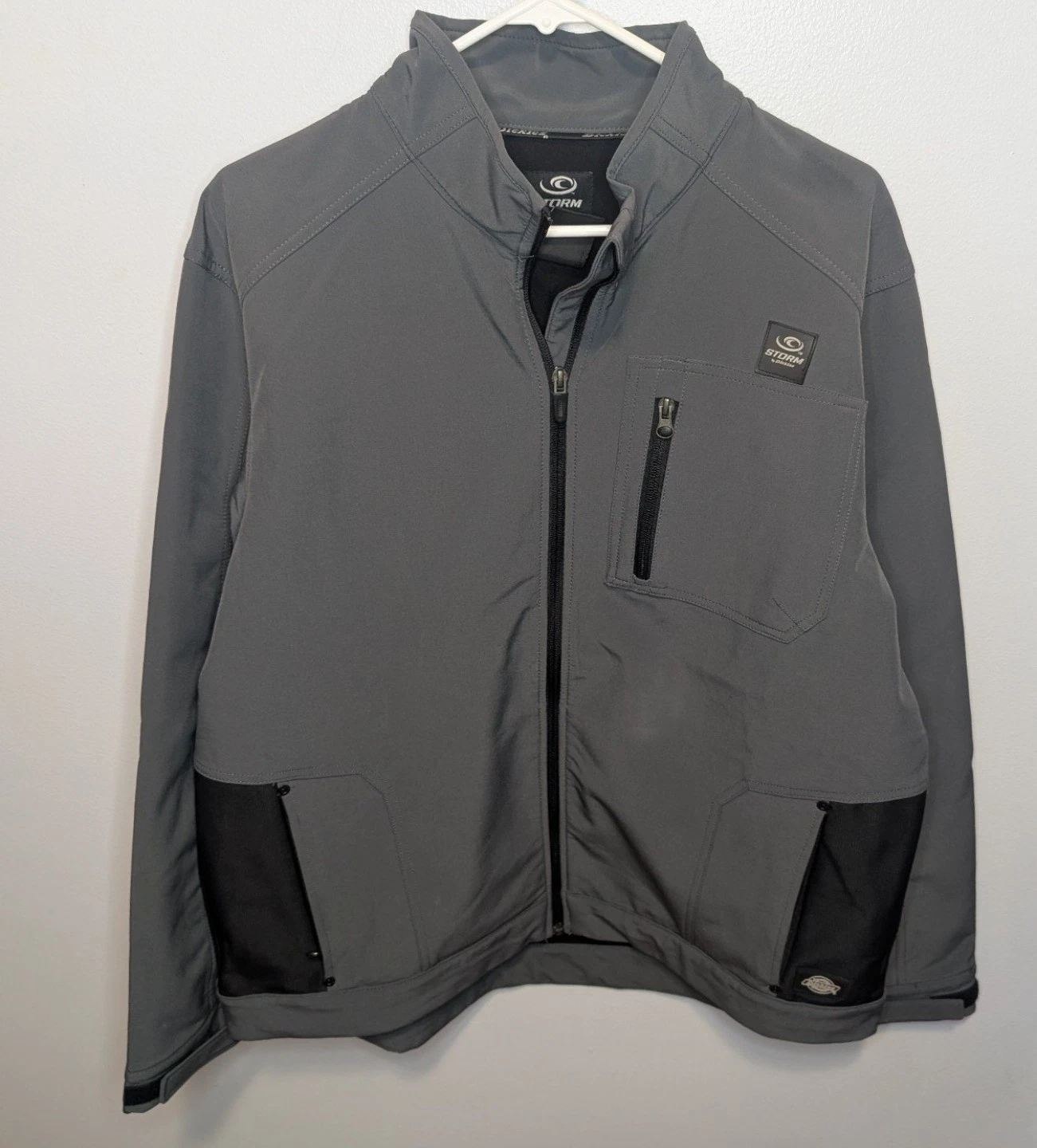 Dickies Storm Softshell Performance Grey And Black Jacket Large