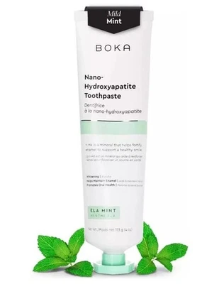 2x Boka Fluoride Free Toothpaste - Nano Hydroxyapatite, Remineralizing 2 Tubes