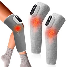 2x Leg Massager for Circulation, Air Compression Calf Knee Foot Massager w/Heat