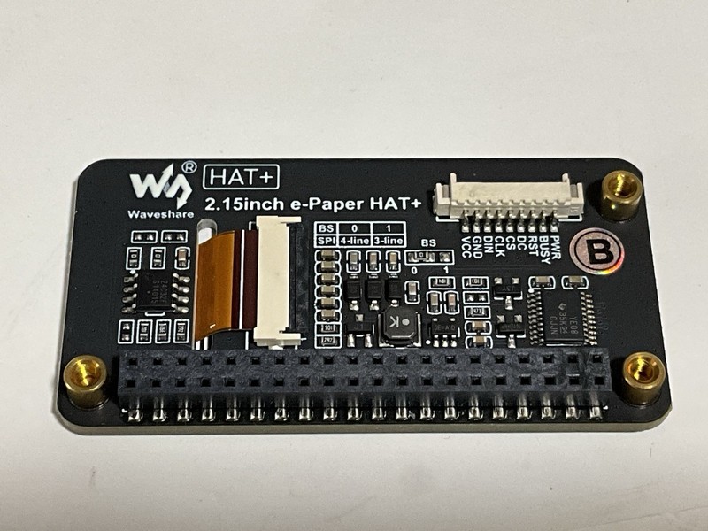 Waveshare 2.15inch Red/White/Black e-Paper HAT+ For Raspberry Pi