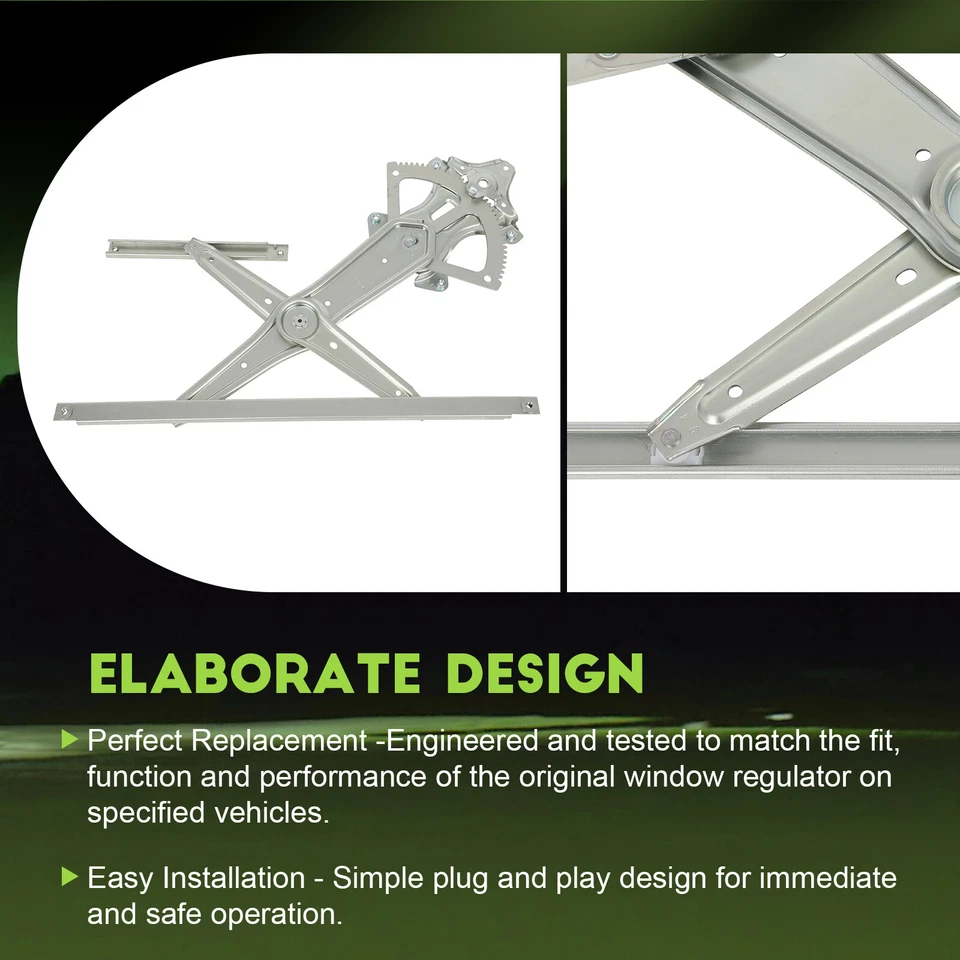 Regulador de ventana eléctrica del lado del conductor delantero sin motor para Toyota Highlander 2008-13 Foto 4 de 4
