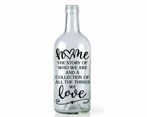 Home Sweet Home Wine Bottle Wall Sticker Vinyl Transfer Decal Art Quotes Graphic