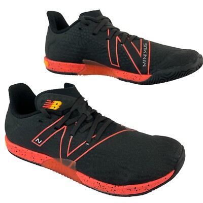 New Balance Shoes Mens Sz Minimus TR BOA Training Blacktop with Blaze Orange