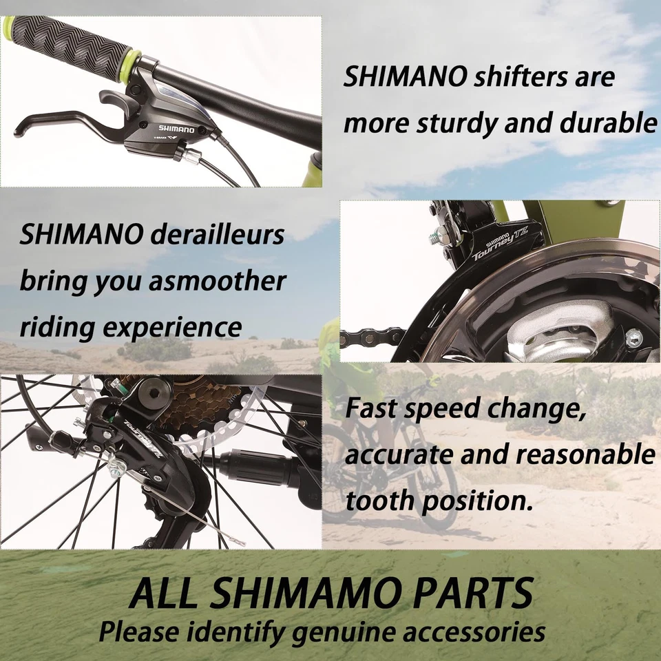 26" Folding Bike 21 Speed Full Suspension Mountain Bike New Bicycle - Image 3 of 4