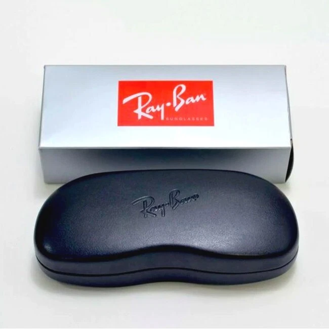 Ray Ban Universal Negro Mediano Estuche Rígido para Gafas de Sol con Paño de Limpieza y Caja Foto 3 de 3