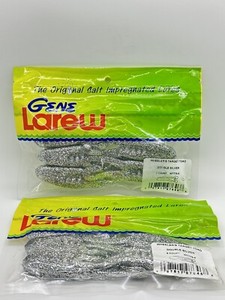 Gene Larew WTT78-5 Wheeler Target 4-1/2” Toad - Double Silver LOT OF 2 PACKS