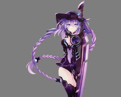 Anime sword girls hyperdimension neptunia purple  Custom Playmat Mat Pad