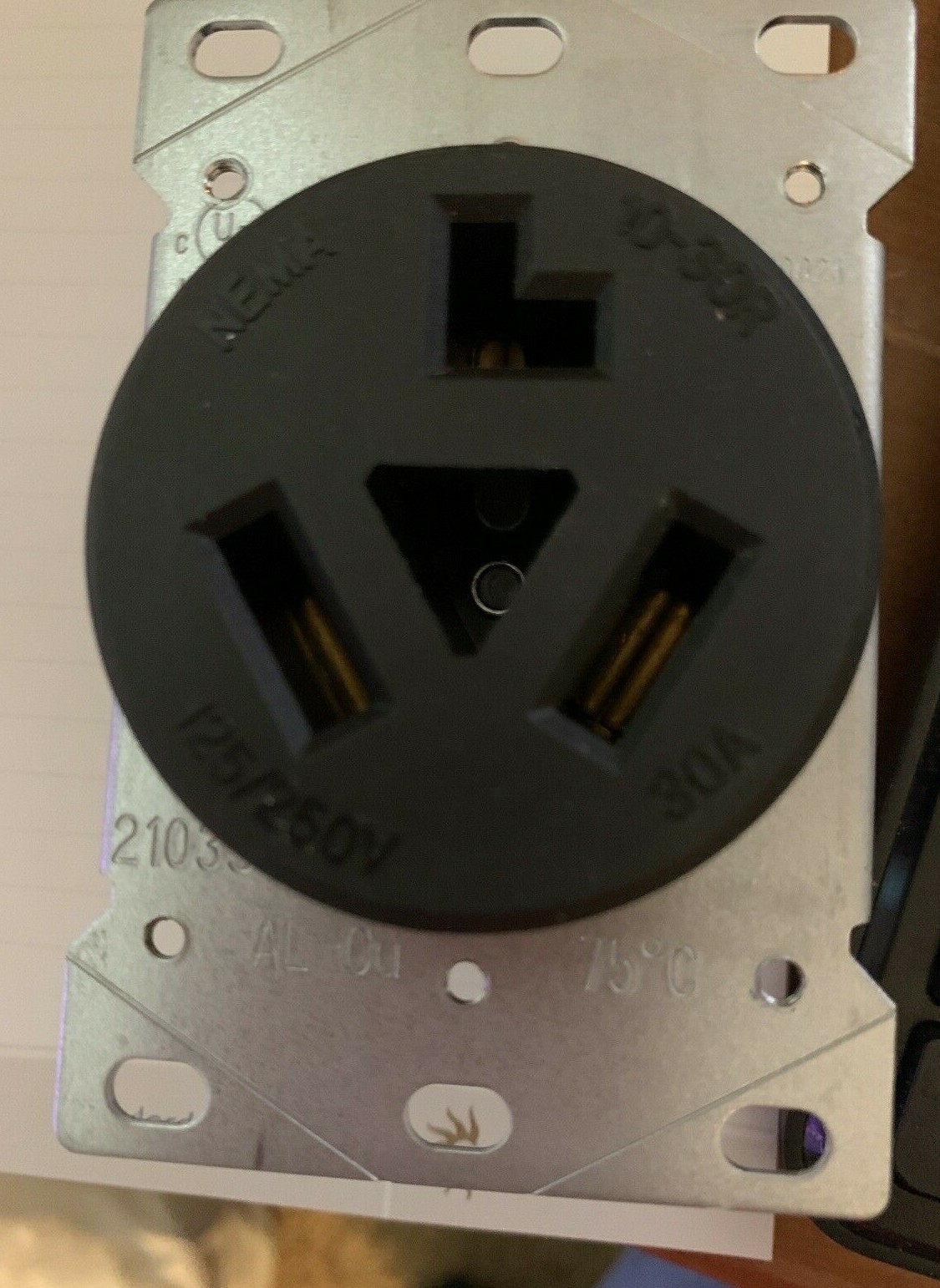 Dryer Outlet Receptacle 30A 125/250V NEMA 1030R 38B eBay