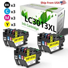 12PK replace for Brother LC3013XL Ink Cartridge for MFC-J491DW J497DW,3B3B3M3Y