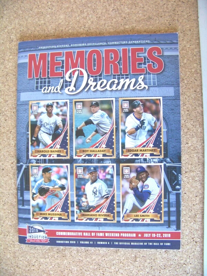 2019 Memories and Dreams HOF Inductee Official Program Rivera Mussina Halladay - Image 2 of 4