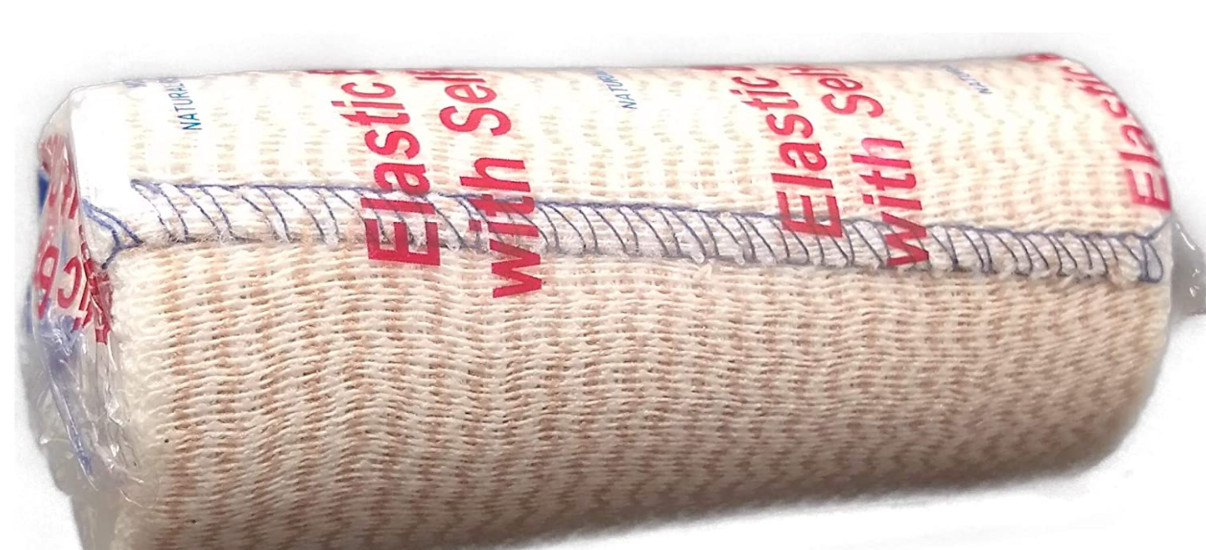 Dealmed 4" x 5 Yard Elastic Bandage Wrap With Self-Closure 10 Bandages No Latex