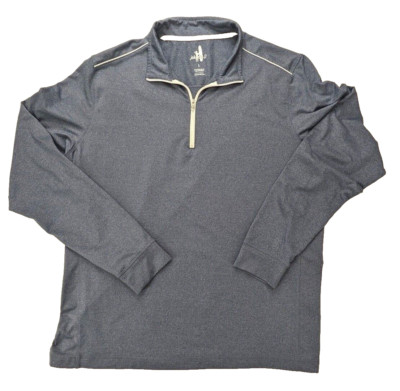 Johnnie-O Jacket Mens Large Gray Heather LS Windbreaker Golf   Logo