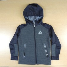 Boys Gerry Long Sleeve Fleece Hooded Jacket, Heather, XS 5/6 Ex Cond