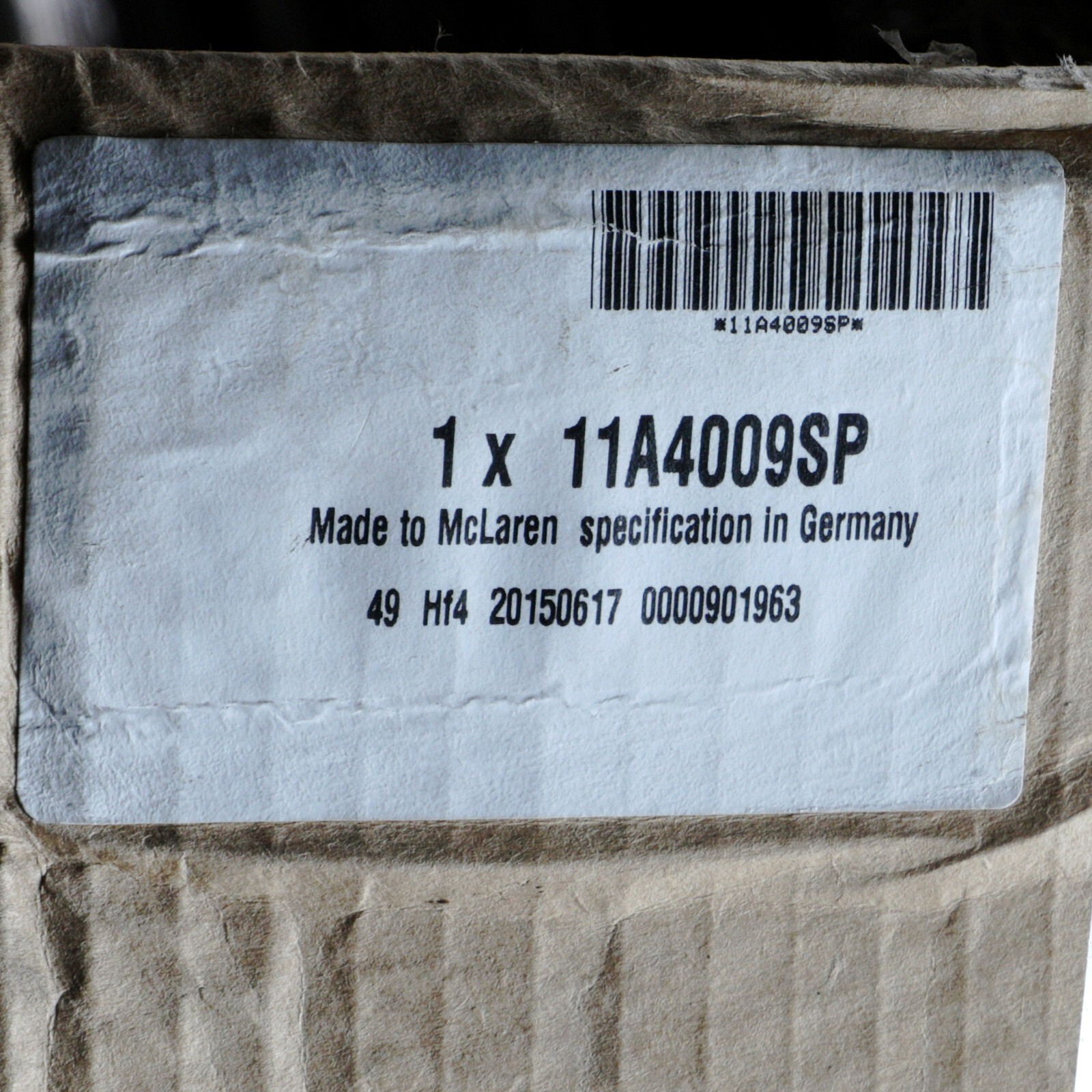 GENUINE MCLAREN SEAL SEALING TONN INNER OEM NEW 11A4009SP