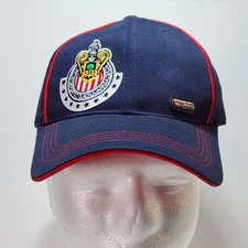 Futbol Chivas De Guadalajara FMF Official Hat Rhinox Adjustable Blue Soccer
