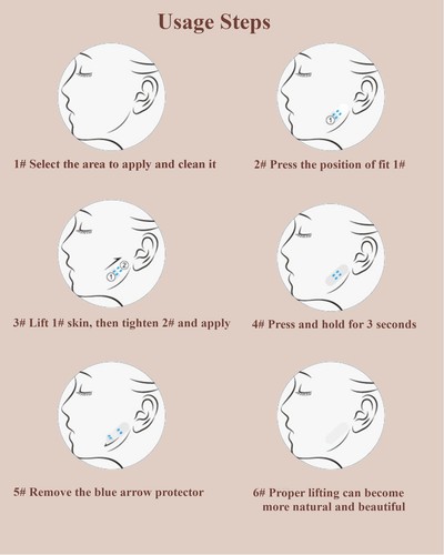Face Lift Tape Invisible,120PCS Face Lift Tapes, Face Lift Tape for Double Ch... - Picture 8 of 8
