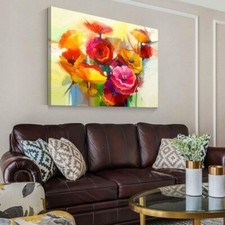 Wall26 Flowers Canvas Print Pastel Floral Bouquet Colorful Wall Art