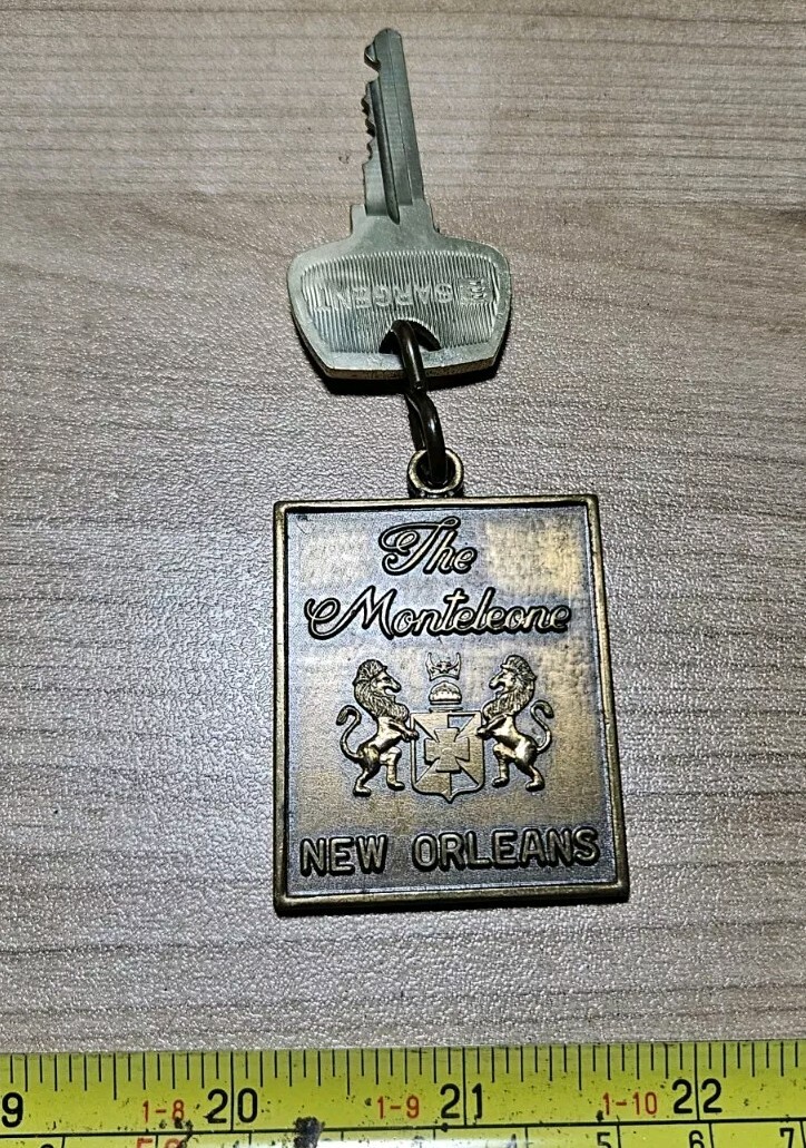 Vintage The Monteleone New Orleans Advertising Heavy Brass