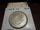 1953 LD - Canada - silver 50 cent coin - Canadian half dollar
