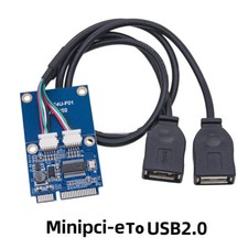 Mini PCI Express to Dual USB Card mPCIe to 5Pin USB2.0 for PCI-E Expansion Card