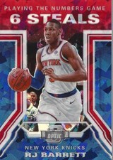 2019-20 Contenders Optic Playing the Numbers Game Red Cracked Ice #29 RJ Barrett
