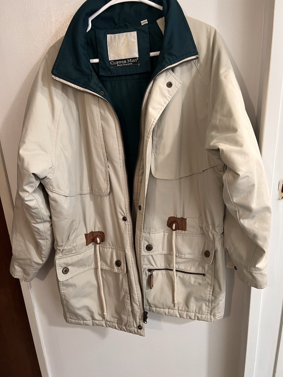 FOG コーチジャケット　free size Clipper Mist by London Fog Mens Jacket Sz XXL Beige Lined