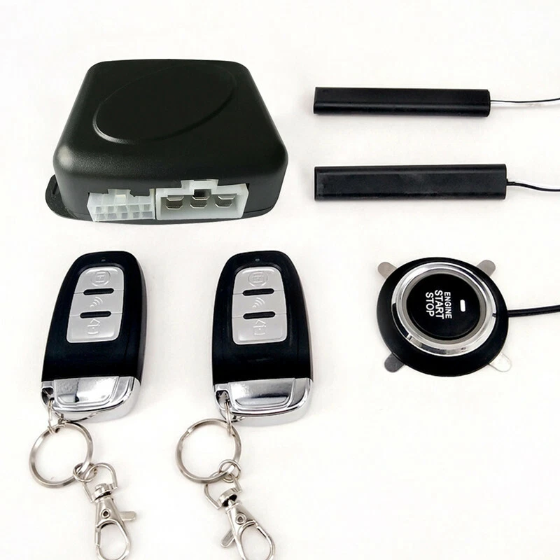 Car Remote Control Keyless Entry Start Alarm System Push Button Remote Starter - Image 3 of 4