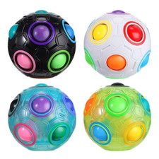 3D Puzzle Cube Rainbow Ball Fidget Toy Anti Stress Educational Games for Kids